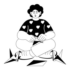 making origami PNG File On Transparent Background	