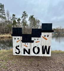 winter landscape in the park