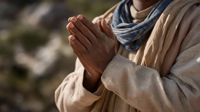 A close-up of weathered hands clapping in greeting expresses pure authenticity &mdash; the bond between those who have lived, grown, and changed but remain connected. cinematic color correction, natural