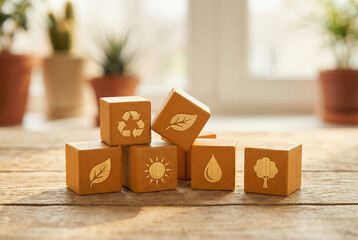 Wooden  letters alphabet, business, concept, toy for AI