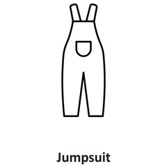 Jumpsuit Vector icon which can easily modify or edit