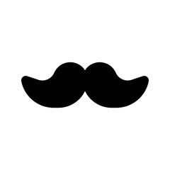 mustache glyph icon