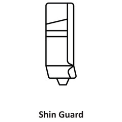Shin Guard Vector icon which can easily modify or edit