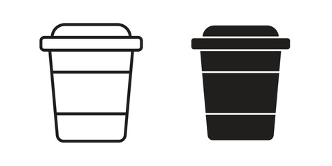 Togo Cup icons, Line vector. solid symbol set