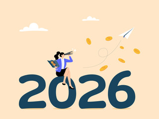 Year 2026 business outlook, company target or hope concept, forecast or plan ahead, vision for future success