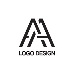 aa logo design template