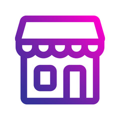 barbershop line gradient icon