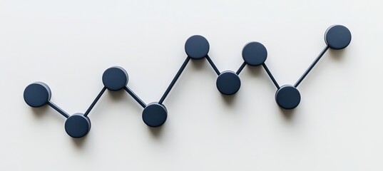 Fluctuation in Business Growth Detailed Line Graph Illustrating Positive Trend Analysis Over Time