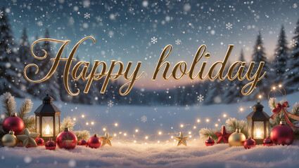 greeting merry christmas and happy new year background
