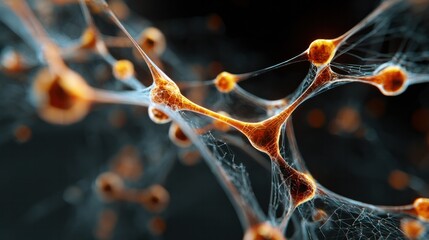 Molecular Interconnections: A vivid portrayal of a complex molecular structure, highlighting the intricate networks and bonds that form the building blocks of life.