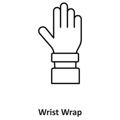 Wrist Wrap Vector icon which can easily modify or edit