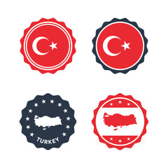 Turkey stamp set, Republic of Turkey product label