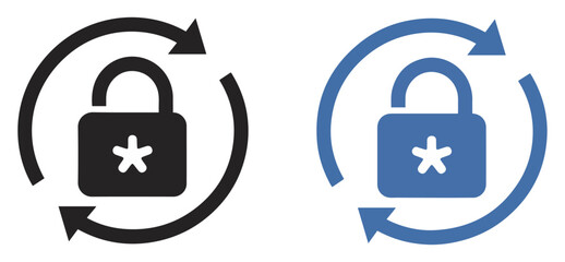 password reset security lock icon