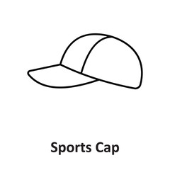 Sports Cap Vector icon which can easily modify or edit
