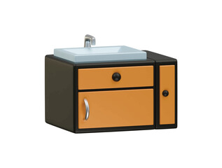 sink icon 3d illustration render