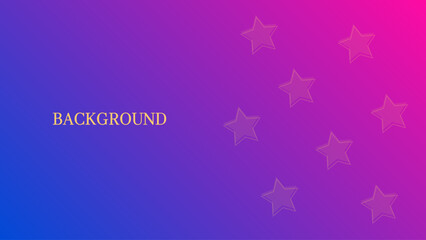 Pink and purple abstract background with transparent small star pattern, modern geometric outline stars. Christmas or New Year banner template