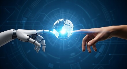 Human and AI collaboration shaping a connected global future