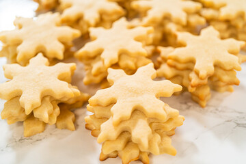 Making Chocolate Dipped Peppermint Sugar Cookies