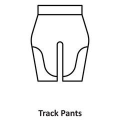 Track Pants Vector icon which can easily modify or edit