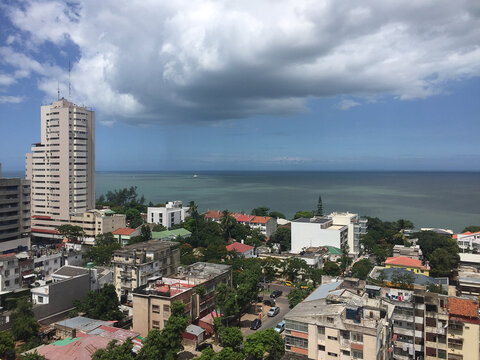 maputo skyline and the sea