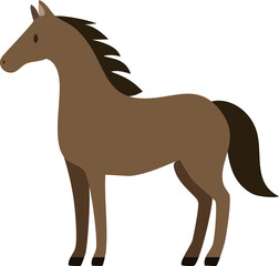 馬　アイコン　鹿毛
