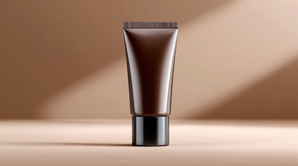 Beauty face cream tube mockup in studio setting squeeze design elegant composition for cosmetic branding