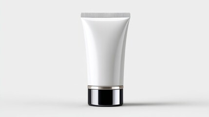 Beauty cosmetic tube face cream mockup studio environment realistic design focus on aesthetic appeal