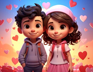 celebrating valentines