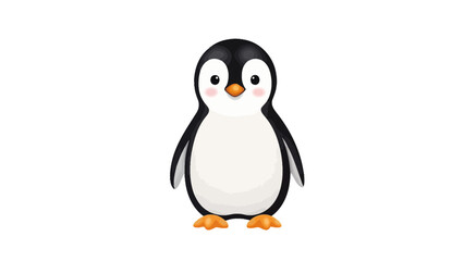 penguin on white background