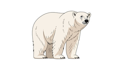 polar bear vector illustration