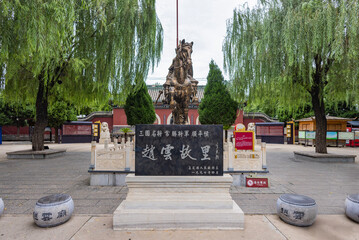 The scenic area of Zhao Yun Temple in the ancient city of Zhengding, Hebei Province
