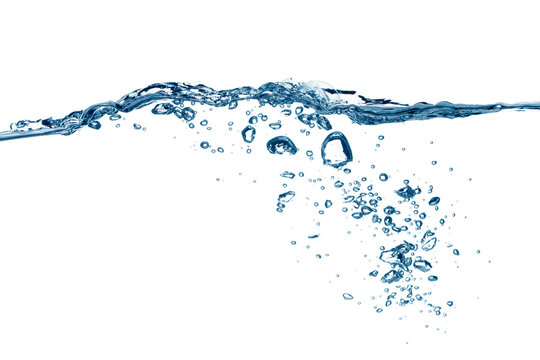 water wave and bubbles