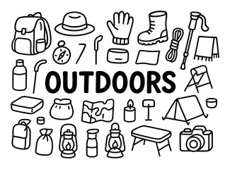 Outdoor Adventure Doodles
