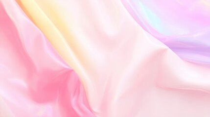 Obraz premium Vibrant pink yellow silk fabric smooth luxurious pink and yellow silk fabric showcasing vibrant colors and delicate texture