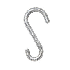 Glitter Ornament Hook Isolated on White - Festive Decoration for Your Holiday Needs