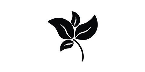 simple leaf icon image