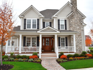 American farmhouse style home