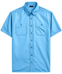 Naklejka premium Blue shirt isolated on white