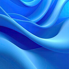 Abstract blue flowing forms