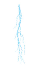 Fototapeta premium Vector lightning silhouettes set Thunderstorm design Vector illustration Thunder storm realistic lightning. Bright light effects
