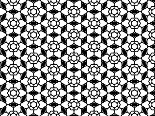 Seamless abstract pattern. black and white linear illustration for coloring. Vector coloring book for adult.
