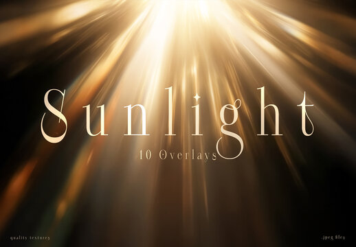 10 Sunlight Flares Sun Rays Overlay Texture