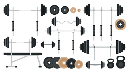 Comprehensive gym equipment collection for ultimate workout routines