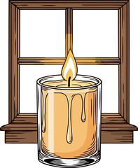 windows luminous whisper a warm embrace for soulful moments, isolated on transparent background