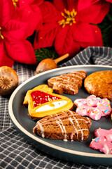 Various Christmas gingerbread
