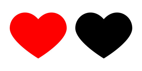 Obraz premium Vector illustration of Hearts icon set isolated on transparent background