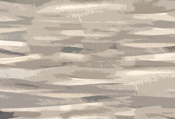 Beige abstract background with soft layered brush-stroke textures creating a calm artistic surface.