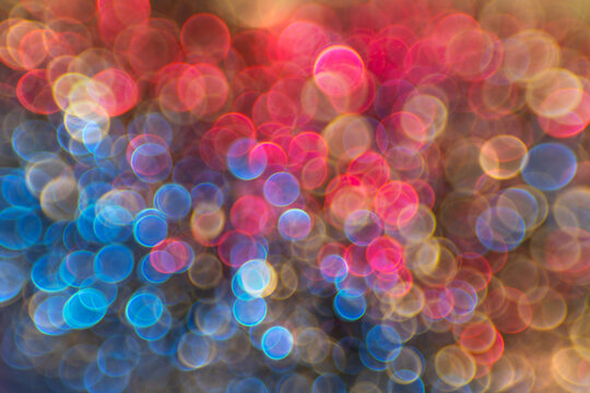 Christmas background with with gold light and colurful rainbow curcle on black background 1