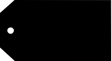 Classic Tag Label Shape Silhouette for Pricing Illustration