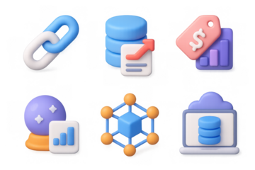 Digital oracle icons for business and finance applications